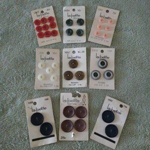 Vintage 387 mixed Buttons Different Brands